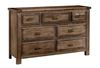 Maple Road Triple Dresser in an Maple Syrup finish