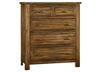 Maple Road Five Drawer Chest in an Antique Amish finish