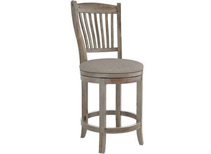 Champlain Rustic Upholstered swivel stool:  SNS08232JA08D24