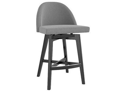 Downtown Mid-century Modern Upholstered Fixed Stool - SNF08140TP05M24