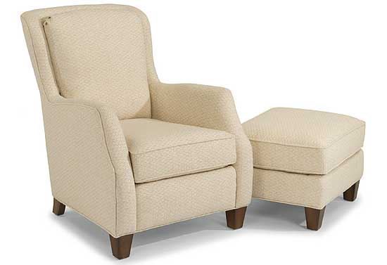 Allison Fabric Chair & Ottoman ( 0124-10, 0124-08)