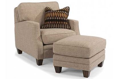 Lennox Fabric Chair & Ottoman (7564-10)