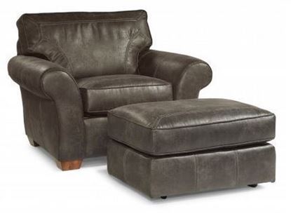 Picture of Vail Leather Chair and Ottoman