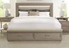 Cascade Queen Panel Upholstered Storage Bed by Riverside furniture