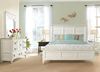 Myra Bedroom Collection with White Louver Bed by Riverside furniture