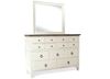 Myra Eight Drawer Dresser (59562) in a Paper White finish by Riverside furniture