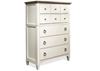 Myra Five Drawer Chest (59565) in a Paper White finish by Riverside furniture