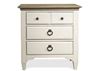 Myra Three Drawer Nightstand (59569) in a Paper White finish by Riverside furniture