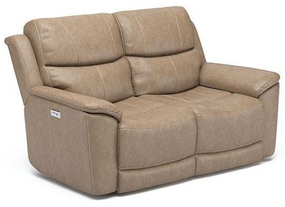 Cade Power Reclining Leather Loveseat with Power Headrest 1183-60PH from Flexsteel furniture
