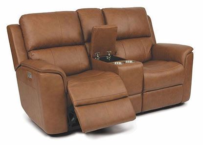 Picture of Henry Power Reclining Loveseat with Console and Power Headrests 1041-64PH
