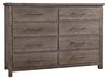 Dovetail Dresser - 002 in a Mystic Grey finish from Vaughan-Bassett furniture