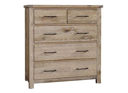 Dovetail Standing Dresser 754-004 with a Sun Bleached Finish from Vaughan-Bassett furniture