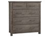Dovetail Standing Dresser  751-004 with a Mystic Grey Finish from Vaughan-Bassett furniture