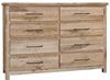 Dovetail Dresser - 002 in a Sun Bleached White finish from Vaughan-Bassett furniture