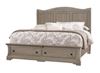 Heritage Sleigh Bed with Storage Footboard in a Greystone finish from Artisan & Post
