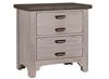 Bungalow Home 2-Drawer Night Stand (741-227) with a Dover Grey finish from Vaughan-Bassett Furniture