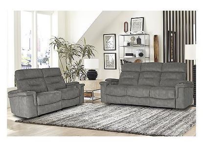 DIESEL - COBRA GREY POWER RECLINING COLLECTION - MDIE-321PH-CGR BY PARKER HOUSE