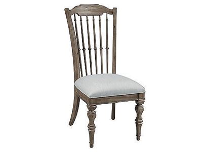 Picture of Garrison Cove Wood Spindle-Back Upholstered Seat Side Chair 2/ctn - P330260